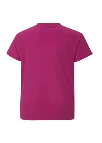 Детская футболка Modern Sports Youth Tee Puma однотонная розовая спортивная полиэстер, модал