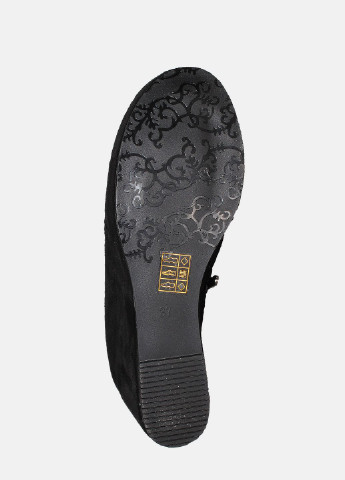 Зимние ботинки rk187-9317-6-11 черный L&P из искусственной замши