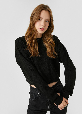 Черный демисезонный свитер джемпер KOTON