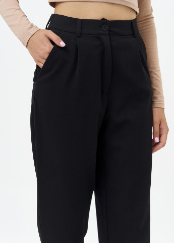 Черные кэжуал демисезонные классические, укороченные брюки KASTA design