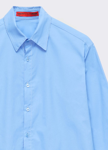 Голубой кэжуал рубашка однотонная KASTA design
