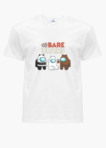 Белая демисезонная футболка детская вся правда о медведях (we bare bears) белый (9224-2668) 110 см MobiPrint