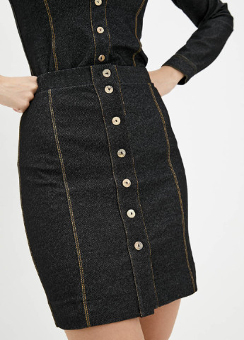 Черная кэжуал меланж юбка Promin.