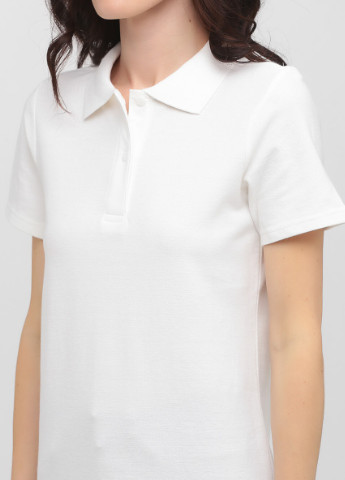Белая женская футболка-женское хлопковое поло с коротким рукавом Stedman однотонная