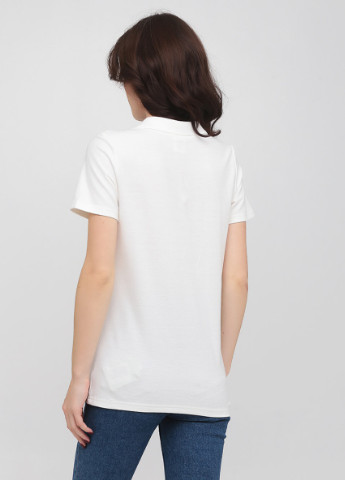 Белая женская футболка-женское хлопковое поло с коротким рукавом Stedman однотонная