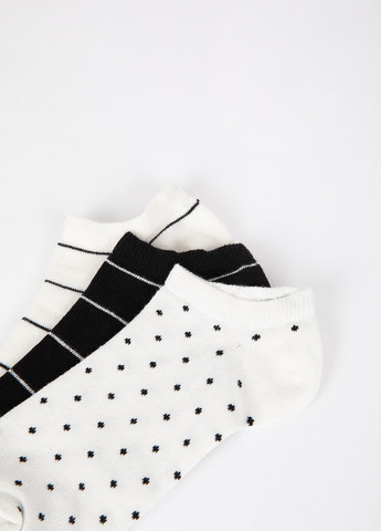 Носки (3 пары) DeFacto чёрно-белых кэжуалы
