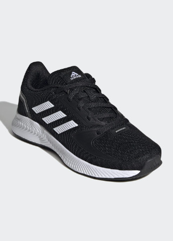 Черные демисезонные кроссовки для бега runfalcon 2.0 adidas