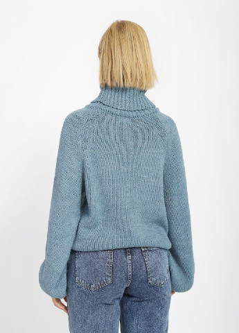 Серо-голубой зимний свитер Sewel