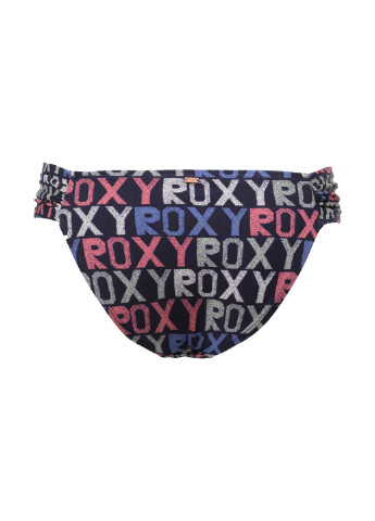 Темно-синие купальные трусики-плавки с надписью Roxy