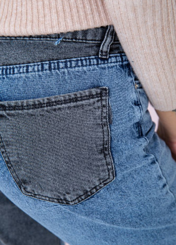 Серо-голубые демисезонные зауженные, укороченные джинсы Ager