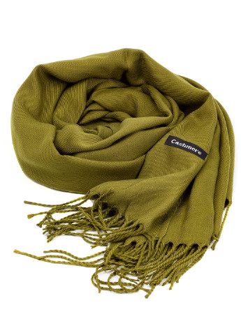 Женский кашемировый шарф, оливковый Cashmere S92019 однотонный оливковый кэжуал акрил, кашемир