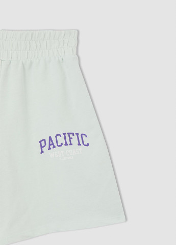 Светло-бирюзовый летний комплект (майка, шорты) DeFacto