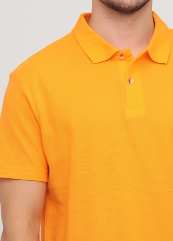 Оранжевая футболка-мужское хлопковое поло с коротким рукавом для мужчин Stedman однотонная