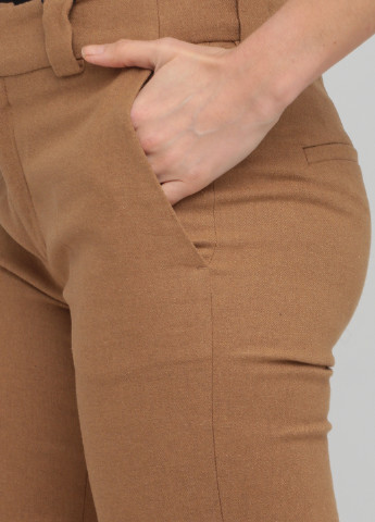 Бежевые кэжуал демисезонные прямые брюки Drykorn