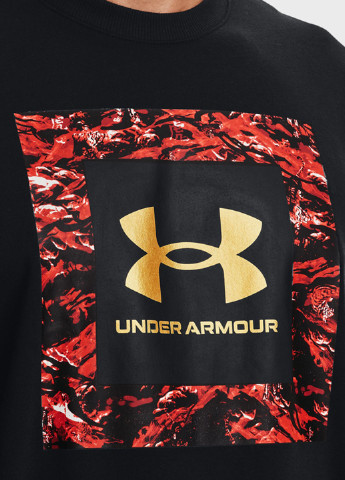 Under Armour свитшот логотип черный спортивный хлопок, трикотаж