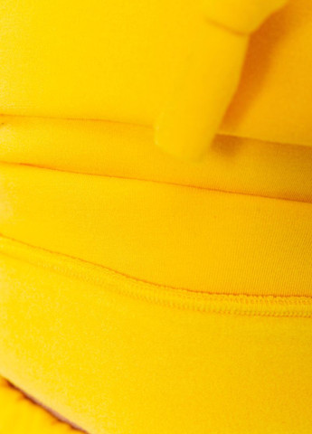 Костюм (худи, брюки) Ager однотонный жёлтый спортивный трикотаж, хлопок