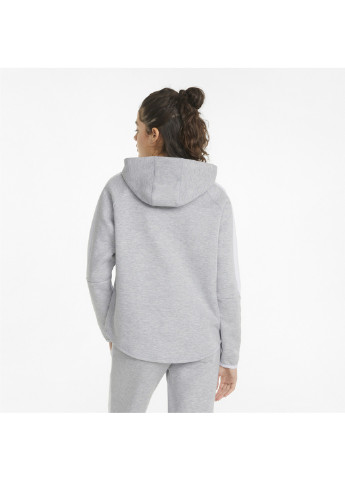 Сіра спортивна толстовка evostripe women's hoodie Puma однотонна