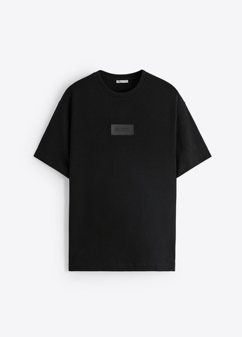 Черная летняя футболка Zara