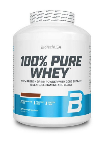 100% Pure Whey 2270 g /81 servings/ Chocolate Peanut butter Biotechusa